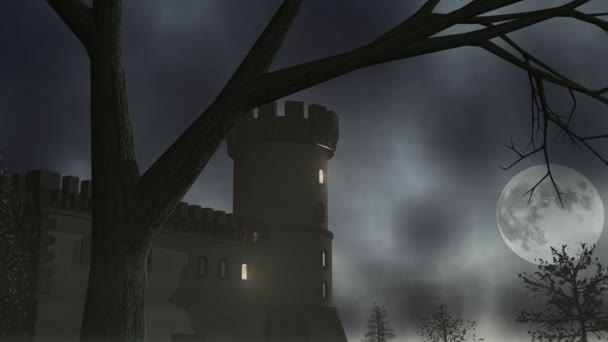 Maison hantée avec foudre CGI-HD 
