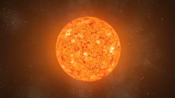 Boucle orbitale Soleil CGI HD — Video