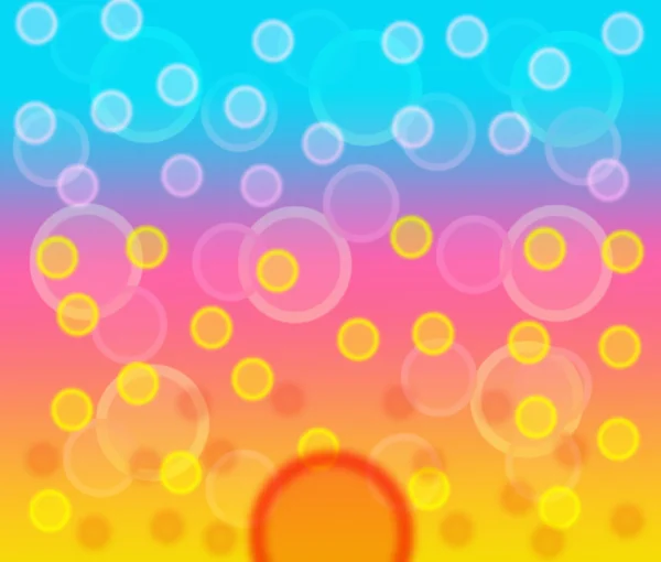 Background Consists Yellow Pink Blue Strips Circles White Pink Blue — Stock Photo, Image