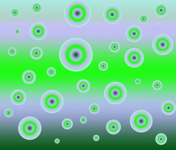 Background with circles on a green gradient — Stock Photo, Image