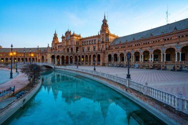 Plaza de Espana, Sevilla, İspanya