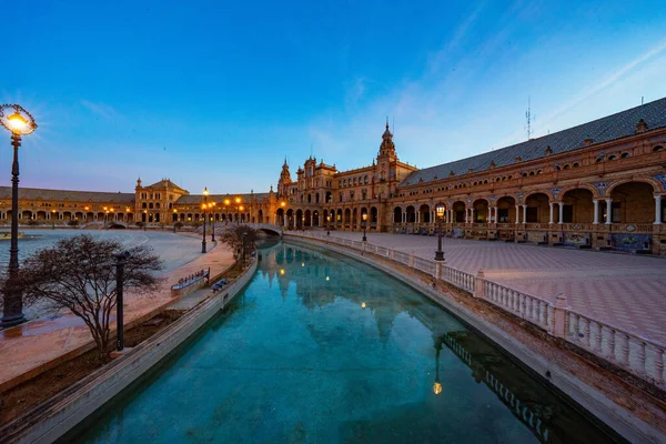 Plaza Espana Sewilla Hiszpania — Zdjęcie stockowe