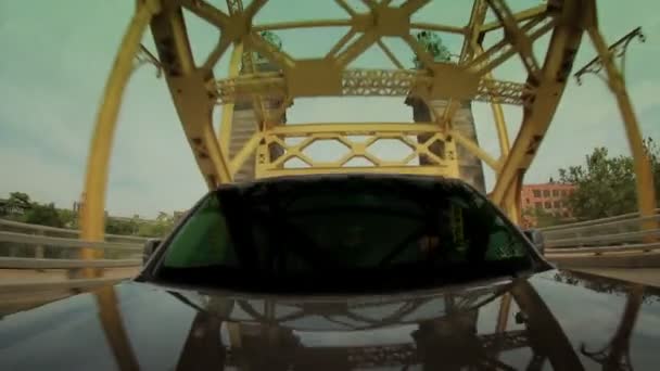 16th Street Bridge em Pittsburgh — Vídeo de Stock