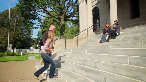 Students at the Library — Stock Video