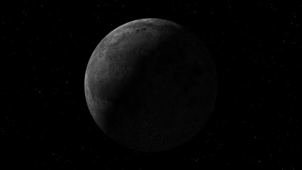 La luna en el espacio . — Vídeos de Stock