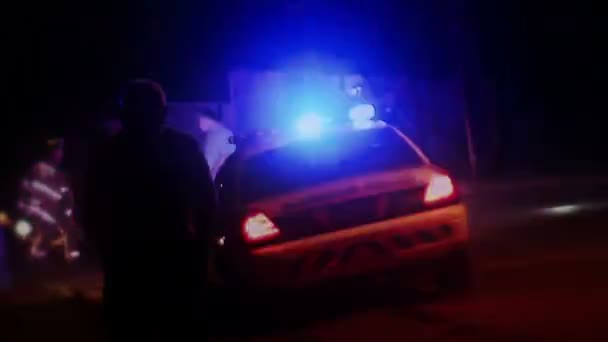 Polizeiauto — Stockvideo