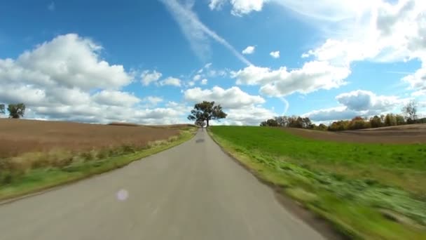 POV sürüş kırsal — Stok video