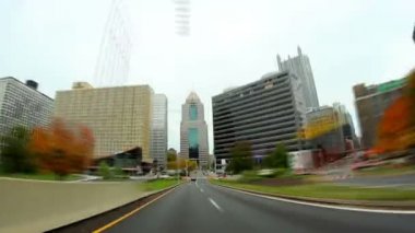 Şehir pittsburgh timelapse sürüş