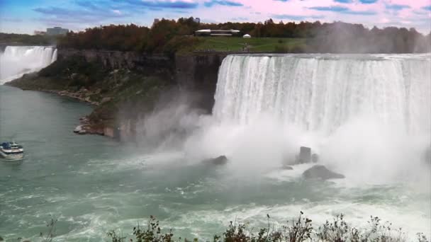 Niagara Falls in slow-motion — Stock Video