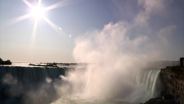Niagara Falls in slow-motion — Stockvideo