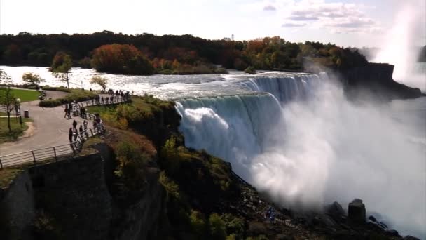 Cataratas del Niágara en cámara lenta — Vídeos de Stock