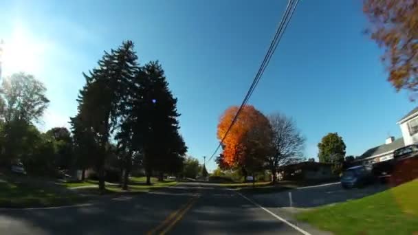 POV sürüş pennsylvania backroad — Stok video