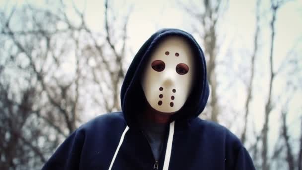 Maskierter Mörder — Stockvideo