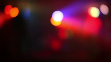 renkli, soyut bir konserinde ışıklar.