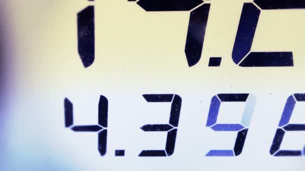 Gas pump detalj. — Stockvideo