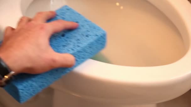 Tuvalet temizlik — Stok video