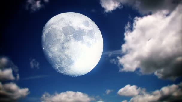 Pleine Lune Ciel Time lapse 