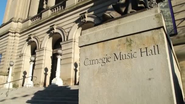 Carnegie doğa tarihi Müzesi — Stok video