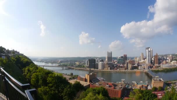 Skyline w Pittsburghu — Wideo stockowe