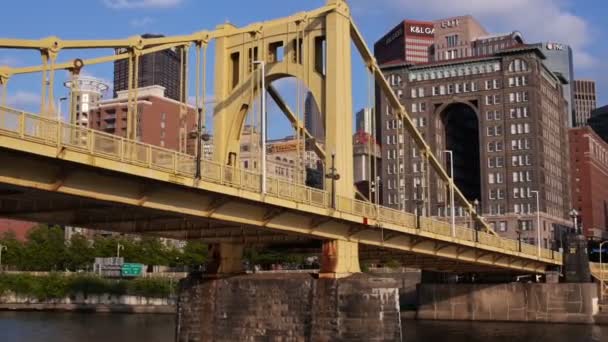 Skyline della città Pittsburgh — Video Stock