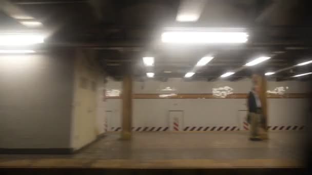 New Yorker U-Bahn — Stockvideo