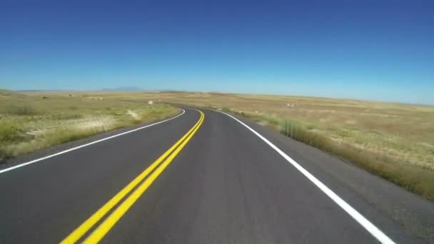 沙漠道路行驶 pov od3703-1080 p — 图库视频影像