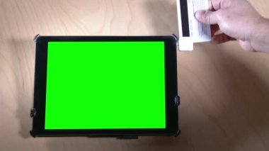 Manyetik kredi kartı yeşil ekran tablet PC