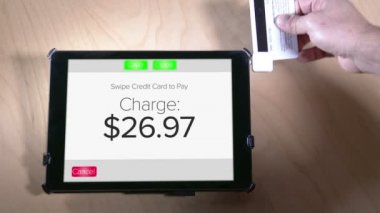 Manyetik kredi kartı tablet PC