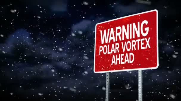 Polar vortex γραφικό — Αρχείο Βίντεο