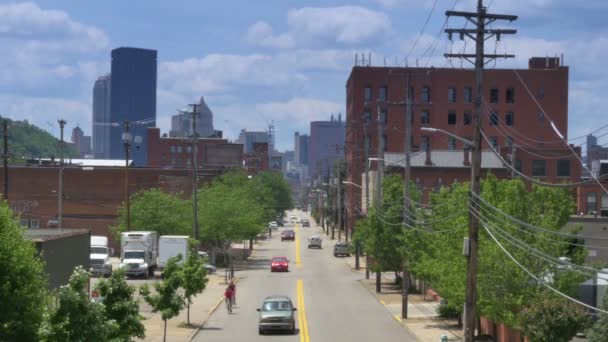 Pittsburgh Establishing Shot — Stock Video