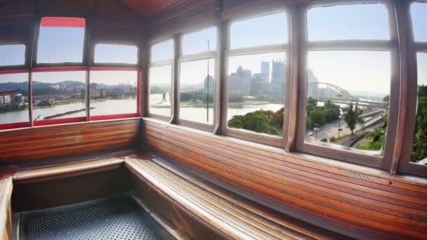 Duquesne incline wnętrza — Wideo stockowe