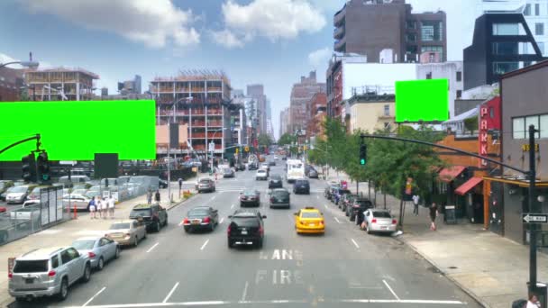 Green Screen Billboards — Stock Video