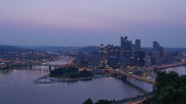 Lapso de tiempo de Pittsburgh — Vídeo de stock