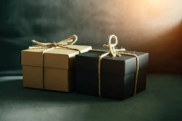 Vintage Geschenkbox Für Die Silvesterüberraschung — Stockfoto
