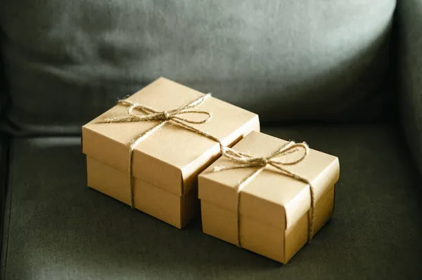 Coffret Cadeau Vintage Pour Surprise Nouvel — Photo