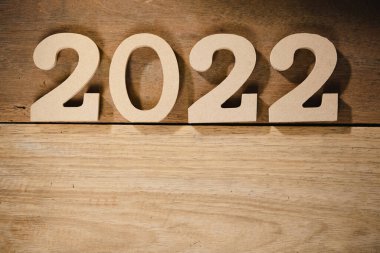 Mutlu yıllar 2022 Tatil geçmişi ve afişi.