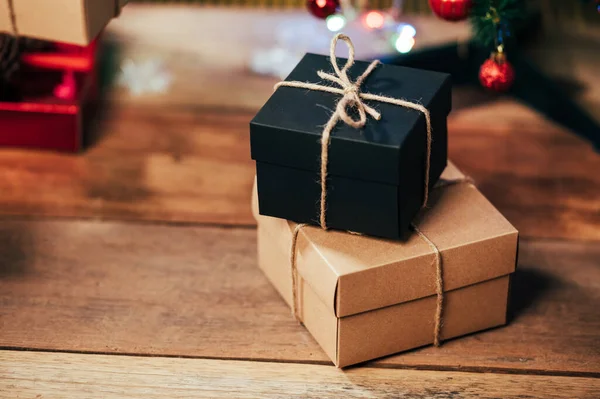 Gift Box Christmas Newyear Holiday Background — Stock Photo, Image