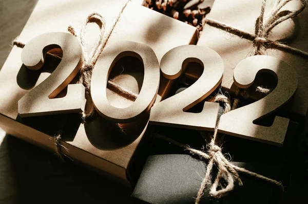 Gelukkig Nieuwjaar 2022 Vakantie Achtergrond Banner — Stockfoto