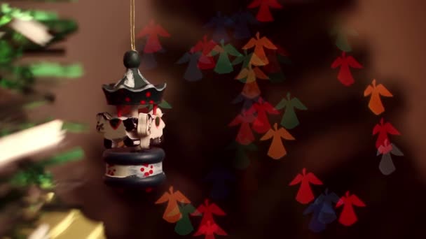 Christmas decorations — Stock Video