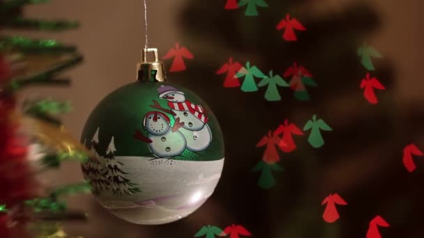 Christmas decorations — Stock Video