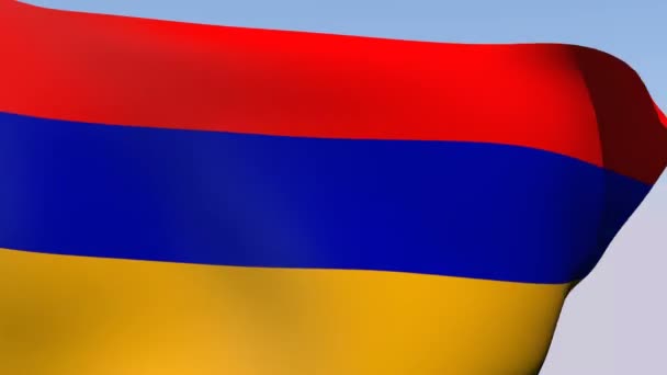 Flagge von Armenien — Stockvideo