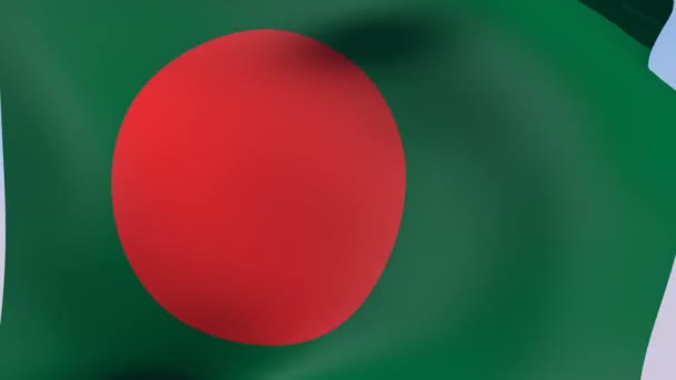 Flaga Bangladeszu — Wideo stockowe