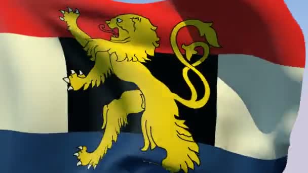 Bandera del Benelux — Vídeo de stock