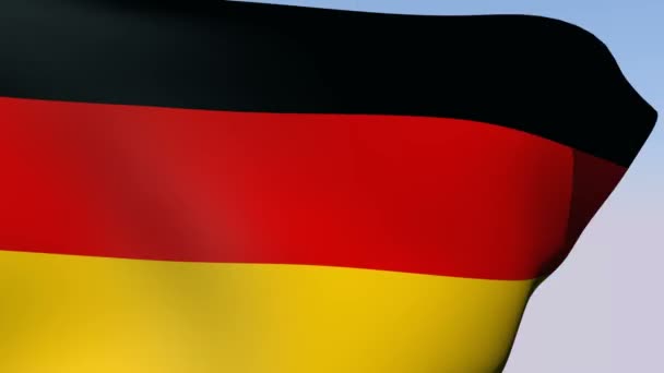 Flag of Germany Federal Republic — Stock Video