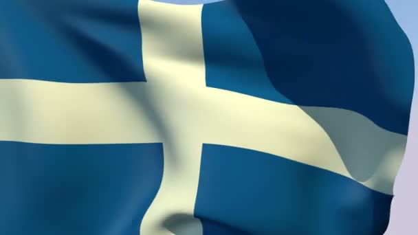 Flagge von Griechenland 1822-1978 — Stockvideo