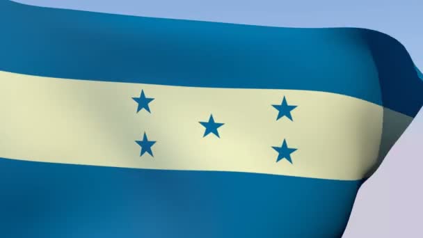 Bandeira de Honduras — Vídeo de Stock