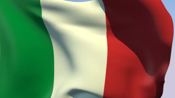 Vlag van Italië — Stockvideo