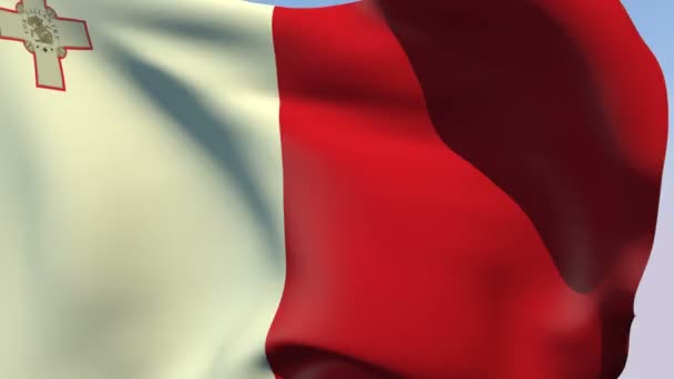Bandeira de Malta — Vídeo de Stock