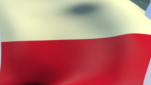 Flag of Poland — Stock Video