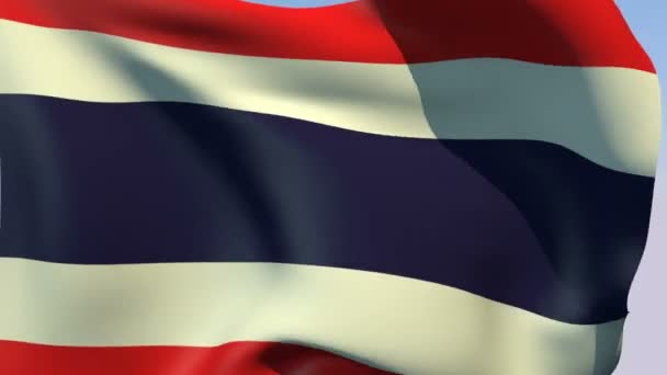 Drapeau de la thaïlande — Video